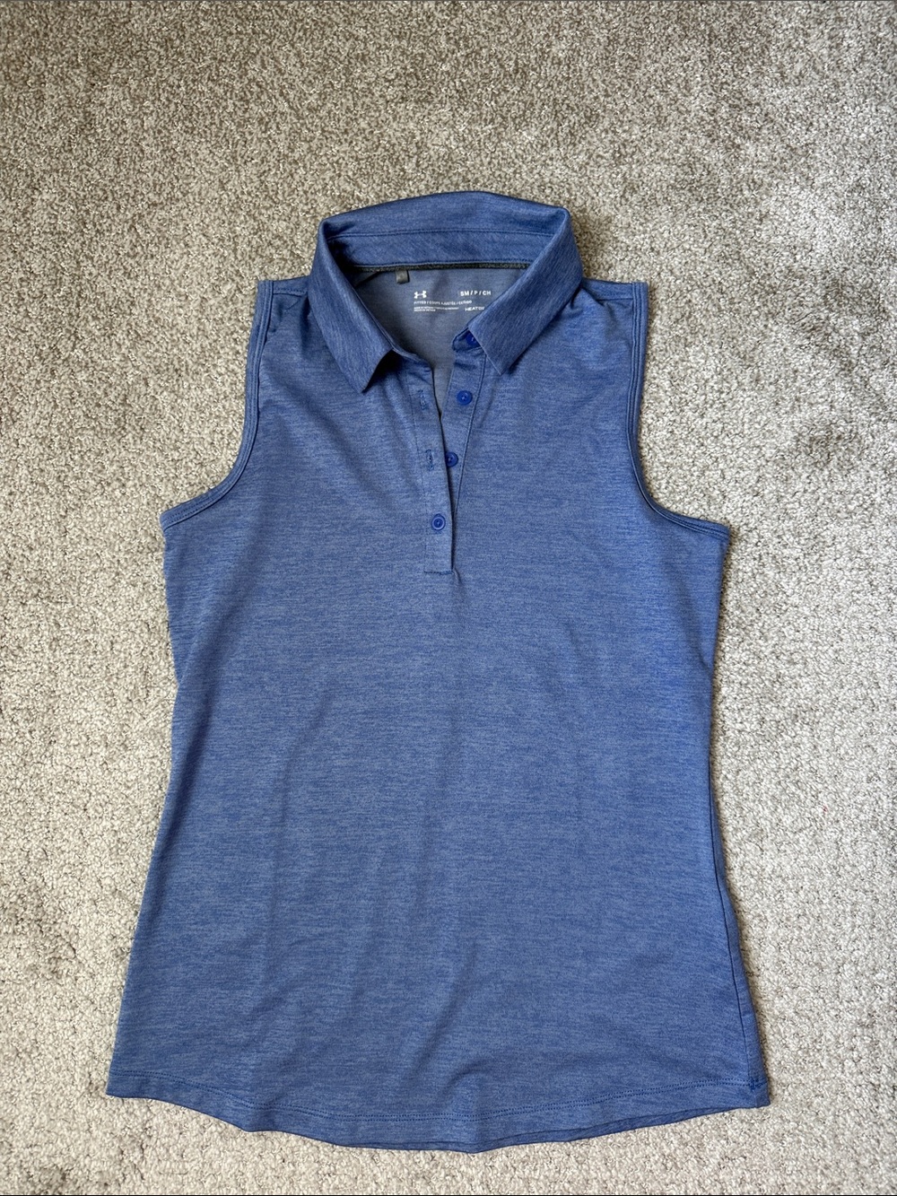 Under Armour Women’s Blue Sleeveless Polo Tank